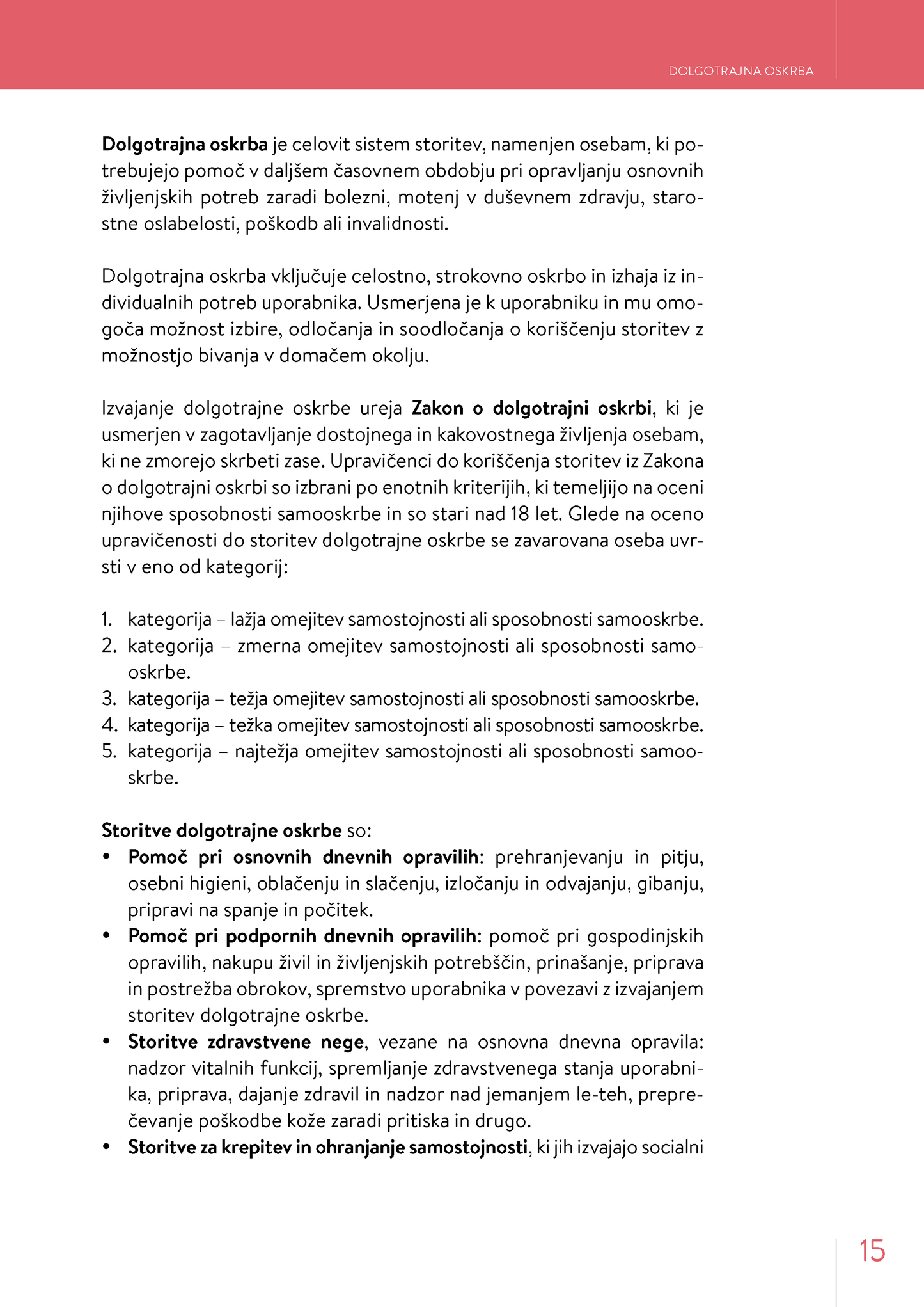 Učbenik Dolgotrajna oskrba